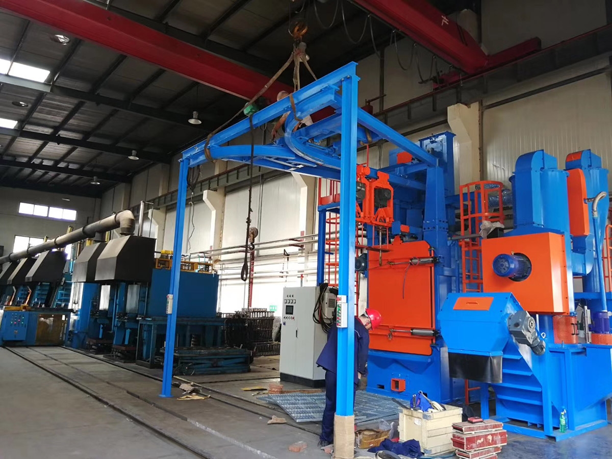 深圳百超機(jī)械吊鉤式拋丸機(jī)設(shè)備實(shí)拍圖